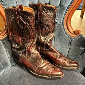 Lucchese oxblood western boots 11B